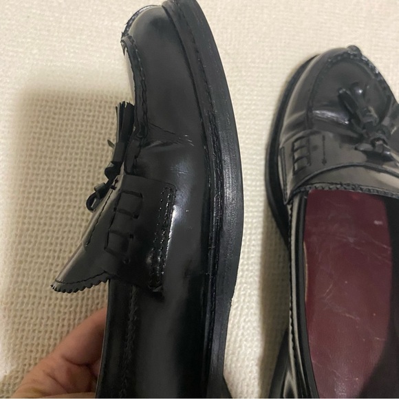 Vero Cuoio Black Tassel Loafers size 38  leather - Picture 14 of 16